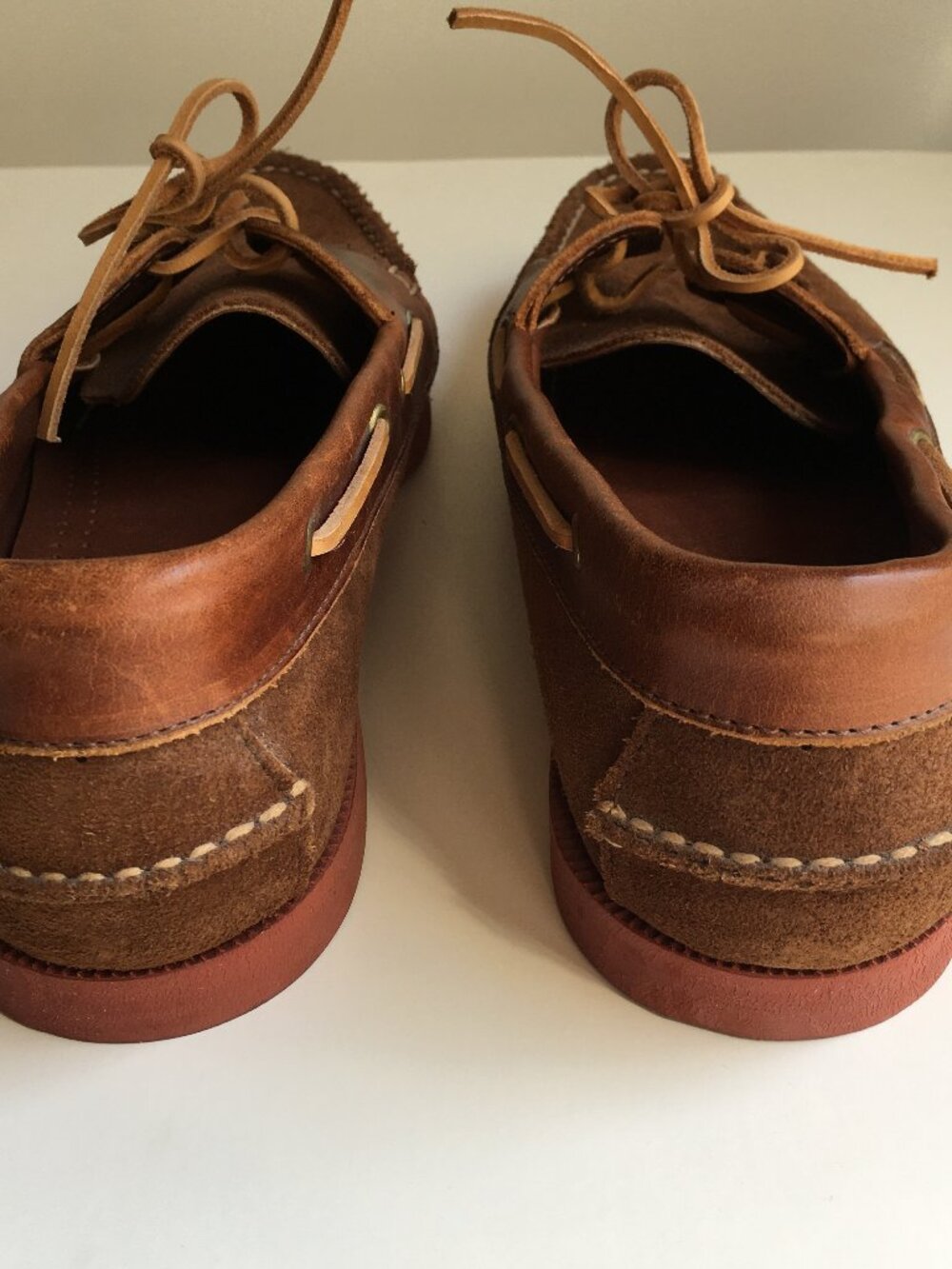 Vintage Brown Boat Shoes 9.5 Cole Haan Leather Loafer Deck USA Moccasin - Picture 5 of 12